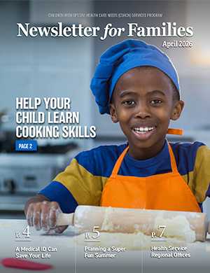 Children with special healthcare needs newsletter for families March 2026
